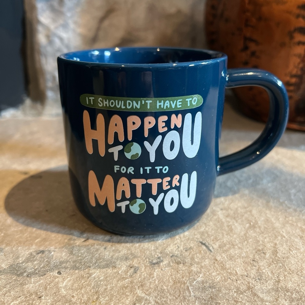 Motivational Blue Ceramic Mug